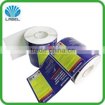 custom printed waterproof sticker label,full color printing adhesive label sticker