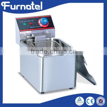 Commercial stainless steel Electric 1-Tank and 1-Basket Fryer Restaurant equipment deep fryer