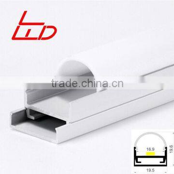 Is alloy decoration application led aluminum channel with half round PC cover