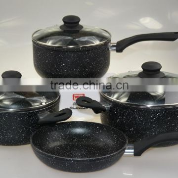 aluminum alloy nonstick marble set