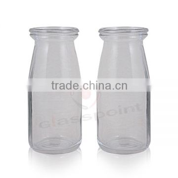 180ml glass milk bottle with cork