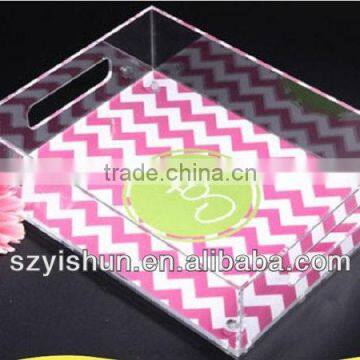 Customized acrylic tray acrylic color shower tray