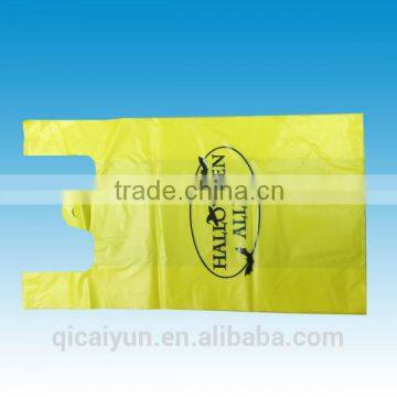 Cheap custom HDPE/LDPE plastic t-shirt shopping bags printing