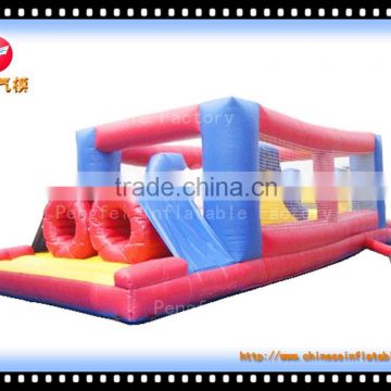 hot pvc inflatable toy, inflatable bouncer obstacle combo