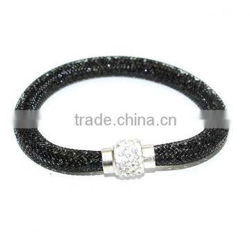 Hot Sale Fashion Multi-color Bio Magnetic Stardust Bracelet,mesh Crystal Charm Bracelet photo-6