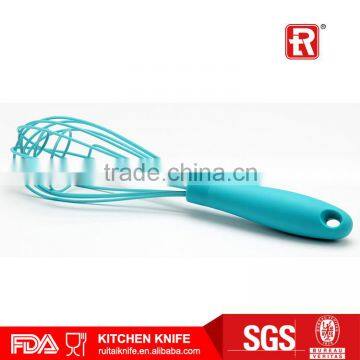 Full Stainless steel Egg Beater and whisk for kitchen utensilssilica gel egg whisk