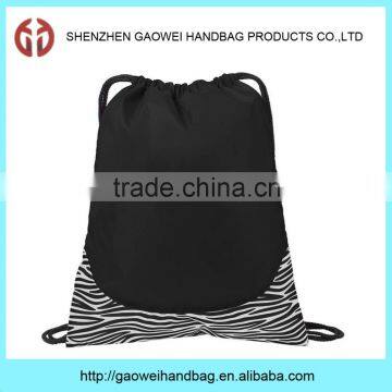 Factory Wholesale Cheap All-Purpose Patterned Cinch Drawstring Gym Bag
