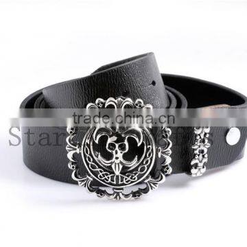 Exquisite belts with top genuine leather,skull buckle belt OEM/ODM srevices,Factory Wholesale supplier,Best Match For Suit pants