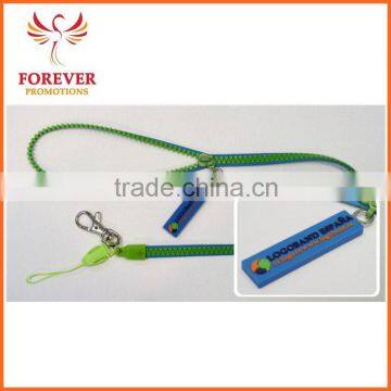 Chinese Wholesale Zipper Visitor Card Holder Metal Hook Neck Lanyard