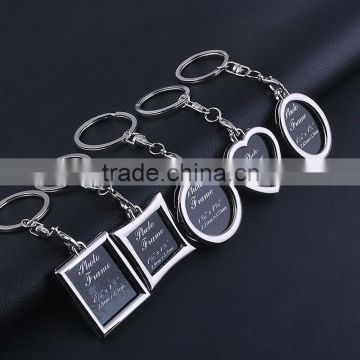 Creative photo frame key ring couple keychains personality pictures Love key chains commemorative gift