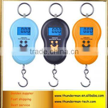 Promotional 40kg Digital Hanging Scale with Blue LED back light