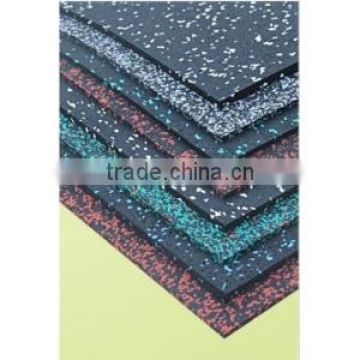 Heavy weight loading fitness rubber floor anti-slipping