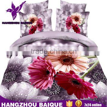 Brush Colorful Flowers Cheap 3D Bedding Set