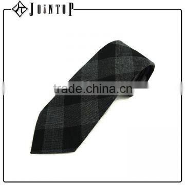 wholesale satisfying price man short plaid wool necktie