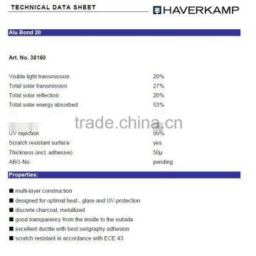 SL Automotive Film - Alu Bond 20 Window Tinting Film photo-2
