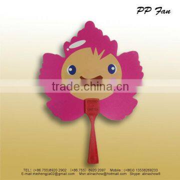 Children gift Leaf shape plastic fan