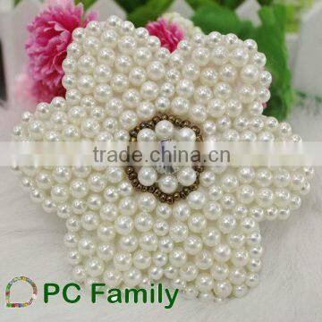 Fashion pearl flower patch for garment accessories