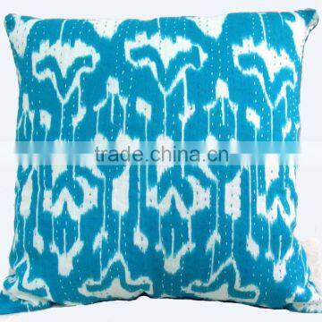 ikat print kantha Cushion Cover Jaipur Printed 16 x 16 inches Size cushion Covers for home furnishing