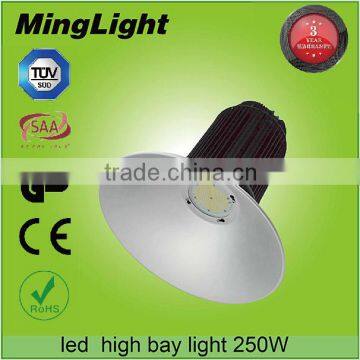 Standard 1-10V Dimmable MeanWell driver IP65 waterproof and dustproof factory light warehouse industrial 250w led high bay light