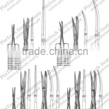 General Surgical Dressing Scissors Standard Type for Wound Edges Medical Instruments