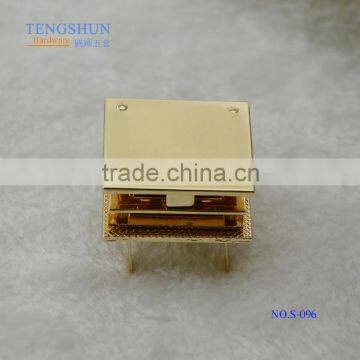 OEm zinc alloy bag parts metel square lock like the box for purse wholesale                        
                                                Quality Choice