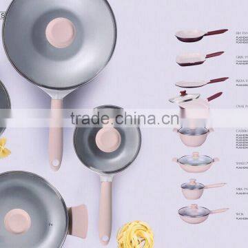 YD10 8PCS DIE-CAST ALUMINIUM COOKWARE SET