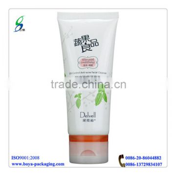 100ml plastic cosmetic tubes with round flip cap