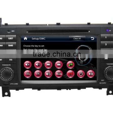 High Quality of 7inch Car Dvd Gps Player for Mercedes-Benz W203 2004-2007 With WINCE A8 System 3G WiFi OBDII DVR Function photo-3