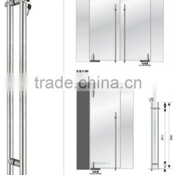 long glass door handles with floor lock