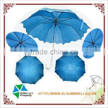 Stick changing color umbrella lace parasol