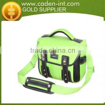 BinSing Polyester With Leather Trim Dslr Camera M Shoulder Bag photo-3