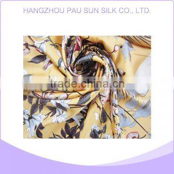 Lady 100%silk satin square digital print silk scarf