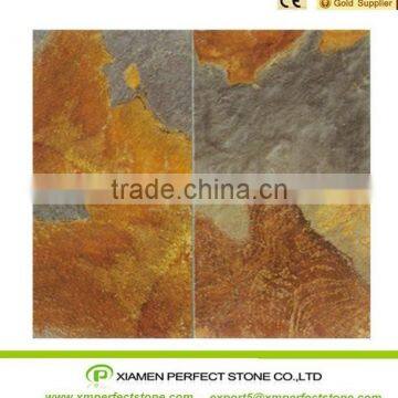 Multi color slate tile California gold slate for patio tile