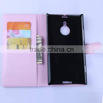 Excellent quality OEM leather wallet case for nokia lumia 1520