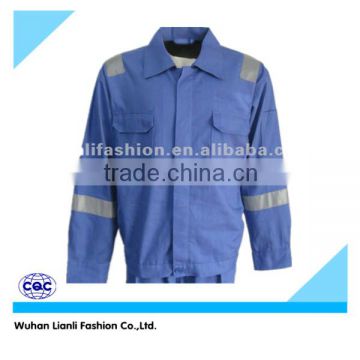 blue reflective tapes oil field work wear jacket