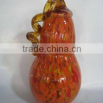 glass pumpkin decoration