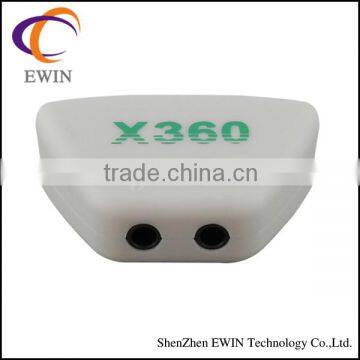 White for xbox360 earphone converter