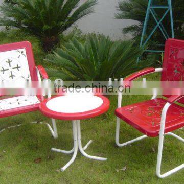 retro metal patio set