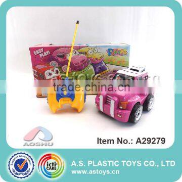 4CH Girl play rc funny cartoon car