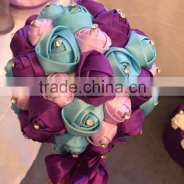 Wholesale new style blue and purple rose bouquet