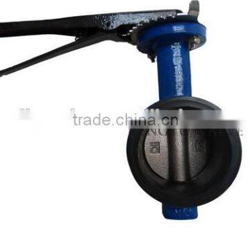 DN150 PN10/16 groove end EPDM body coated butterfly valve