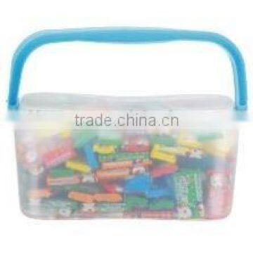 Tattoo bubble gum in rectangle lunch box(candy chewing gum)