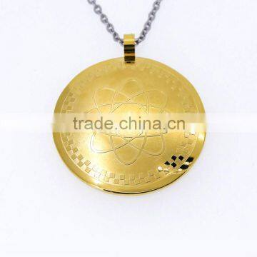Gold Pendant Designs Men Cosmos Pattern Healthcare Pendants photo-5
