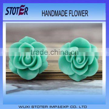 Green resin flower bulk resin flower bulk artificial flowers st3072