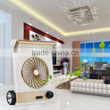 New Led Solar Fan Usb Rechargeable Table Light Lamp Cooling Fan photo-6