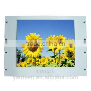 Front Plate IP65 17inch Rack Mount Industrial LCD Mnitor With Vandal-proof or Anti-glare Protective Glass photo-2