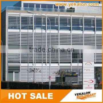 Yekalon Curtain Wall System Automatic Sun Shade Aluminium Metal Louver Window photo-3