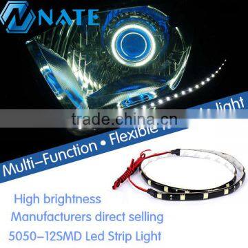 2014 Whole sale 30CM 5050 12SMD High Power Flexible LED Bar Car Strip Headlights