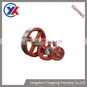 various type of iron cast casting painted string pulley for elevator