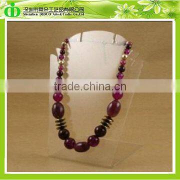 DDJ-0066 ISO9001 Chinese Manufacture Sells Custom Black Plastic Gold Necklace Display Stand photo-2